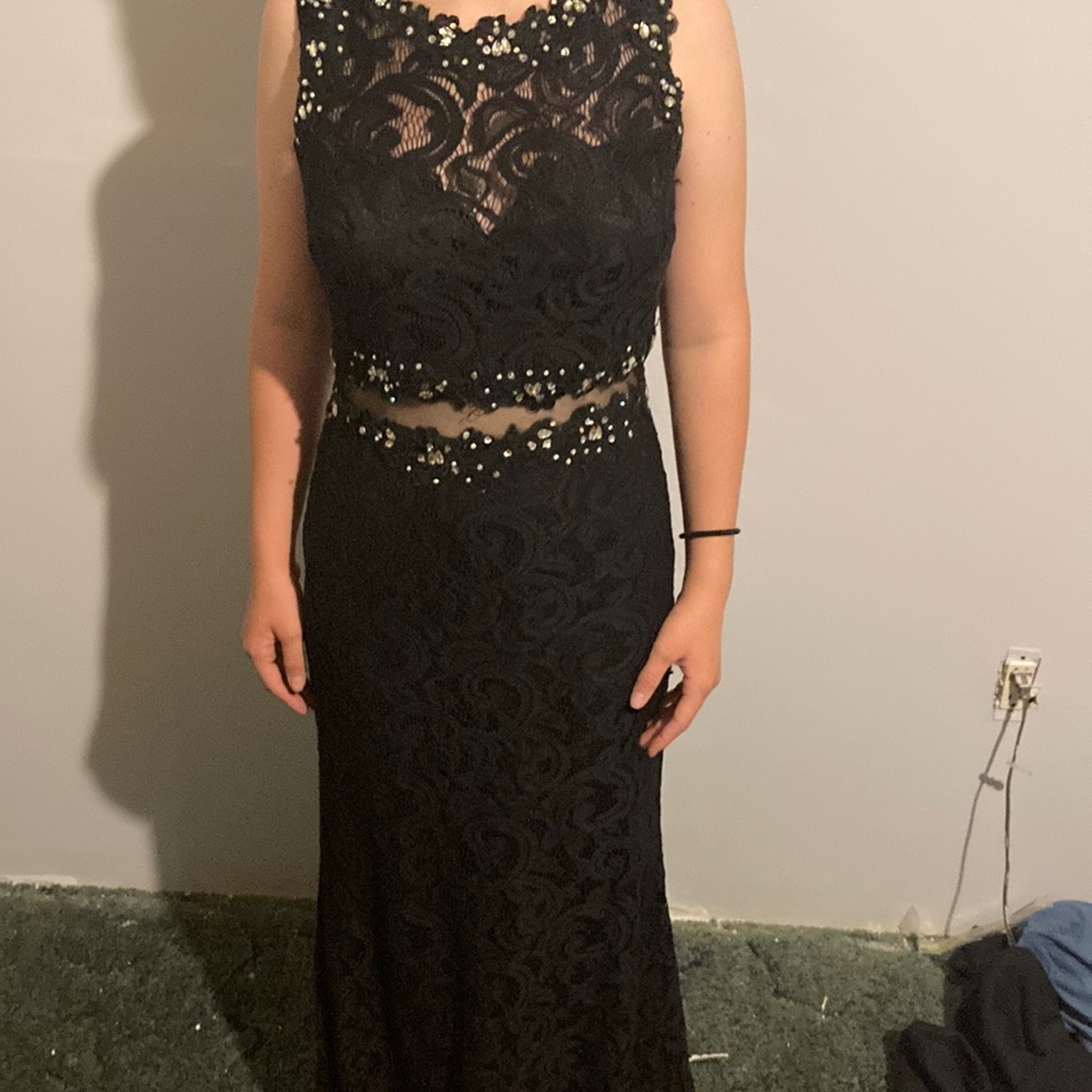 A black dress can match heels on my page!